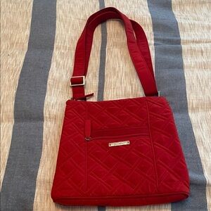 Vera Bradley Red Quilted Crossbody Bag